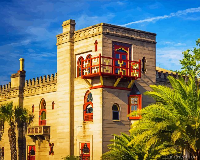 St Augustine Florida Buildings Painting By Numbers Kits