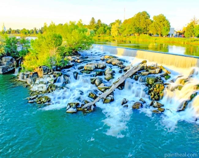 Idahoo Falls Painting By Numbers Kits