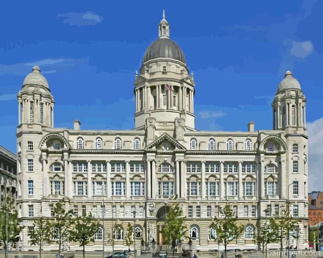 Royal Liver Building Liverpool Painting By Numbers Kits