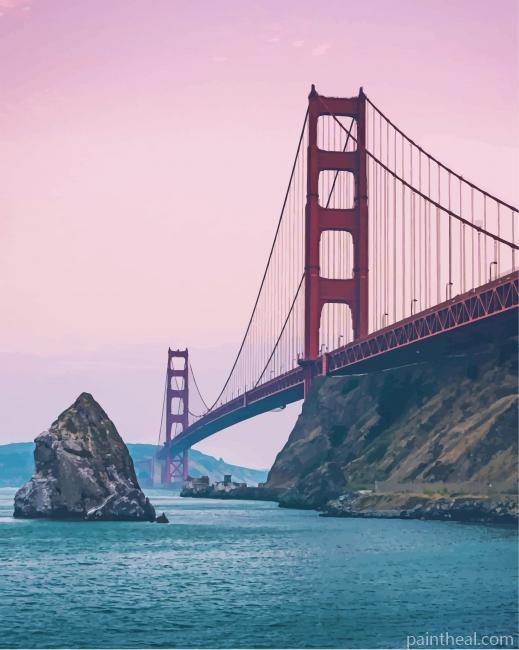 California Golden Gate Bridge Painting By Numbers Kits