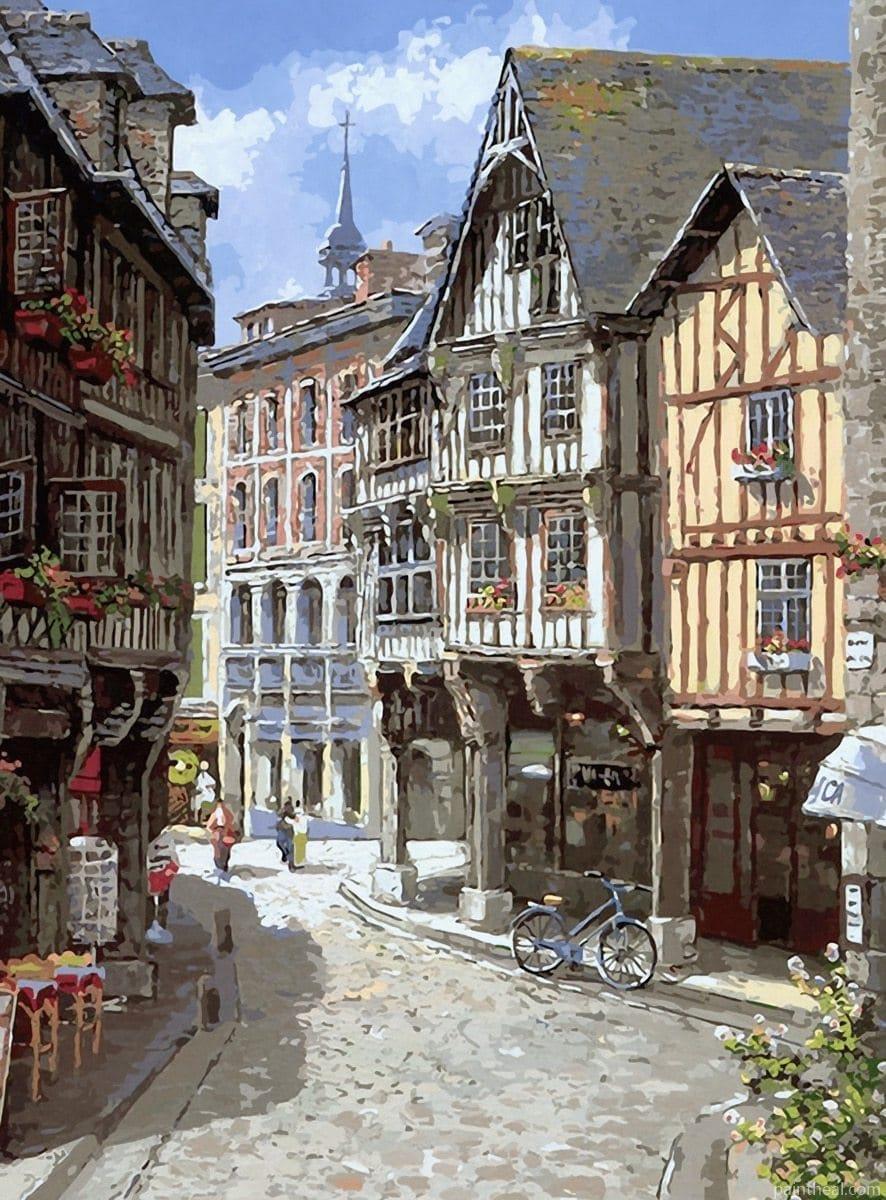 Denmark Copenhagen Streets Painting By Numbers Kits
