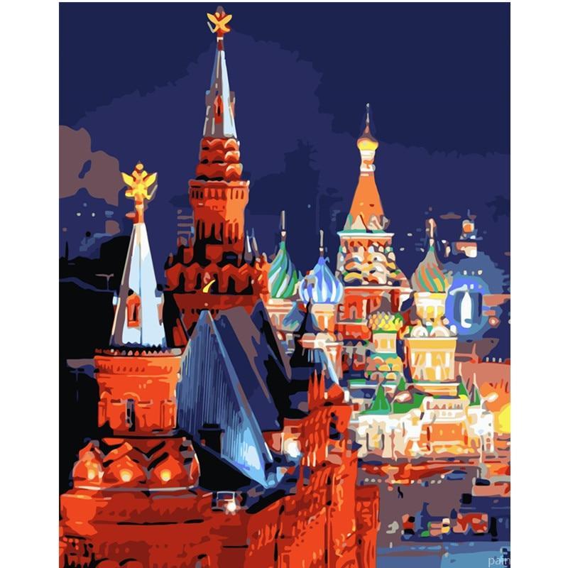 The Night In Moscow Painting By Numbers Kits
