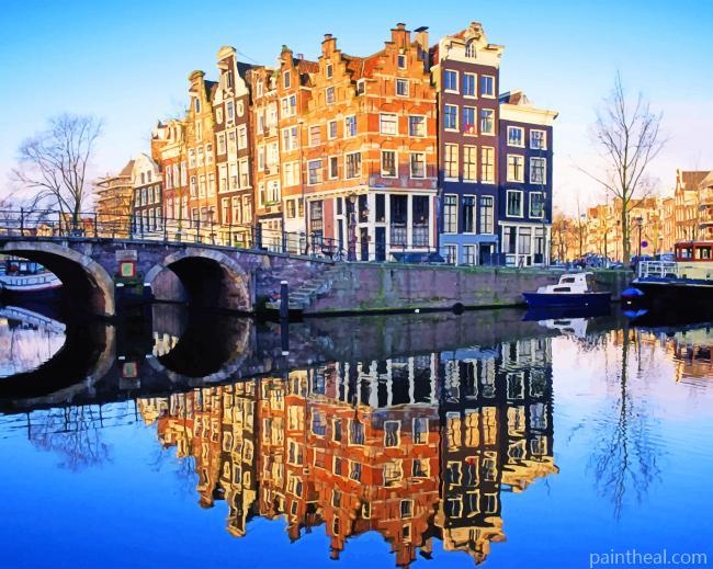 Amsterdam Grachten Painting By Numbers Kits