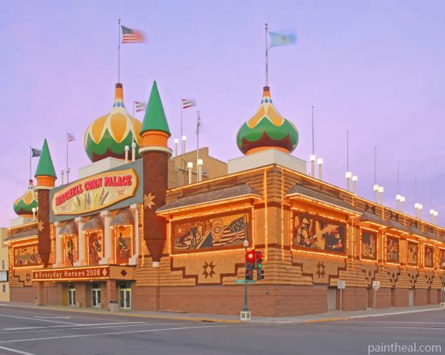 Corn Palace South Dakota Painting By Numbers Kits
