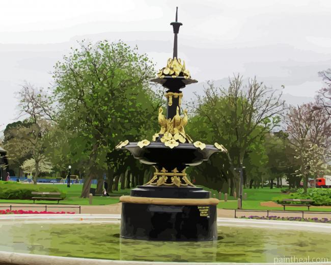 Middlesbrough Albert Park Fountain Painting By Numbers Kits