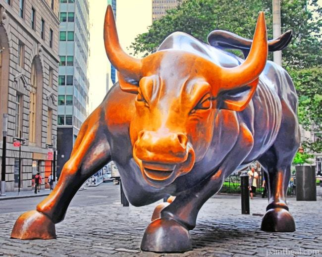 Charging Bull In New York Painting By Numbers Kits