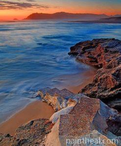 Cape Town During Sunset Time Painting By Numbers Kits