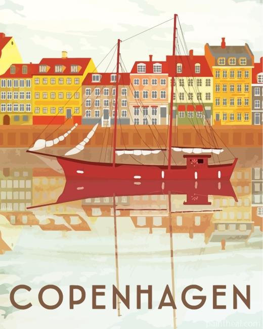 Denmark Copenhagen Painting By Numbers Kits