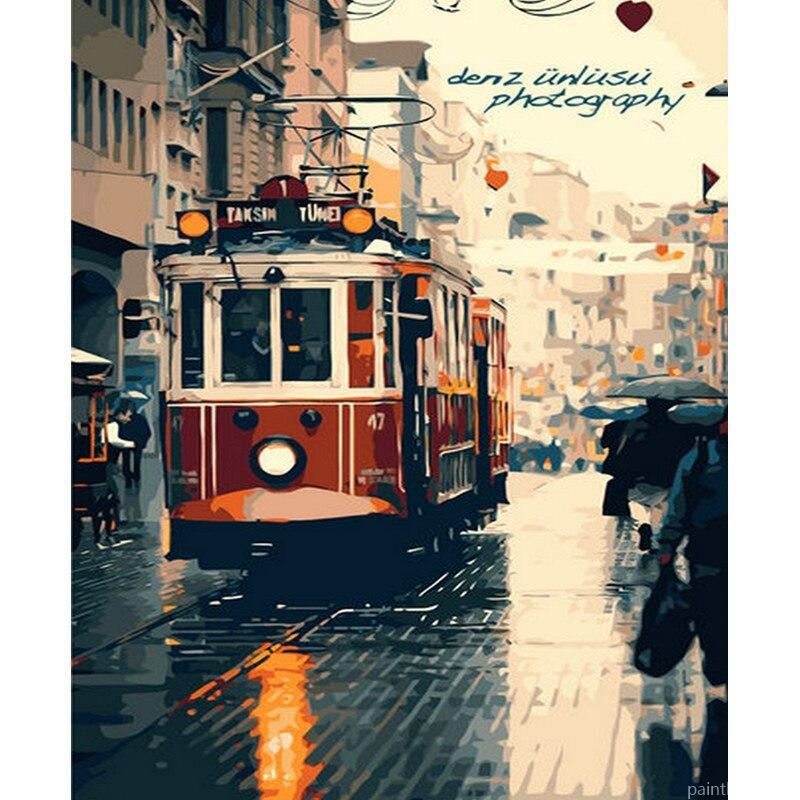 Taksim Square Istanbul Painting By Numbers Kits