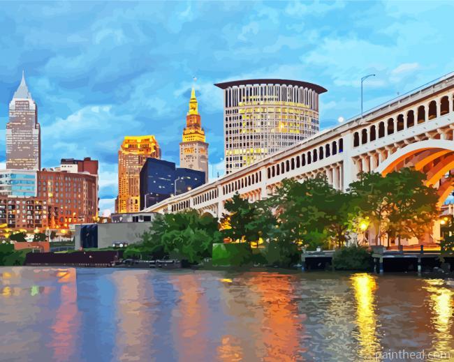 Cleveland City Painting By Numbers Kits