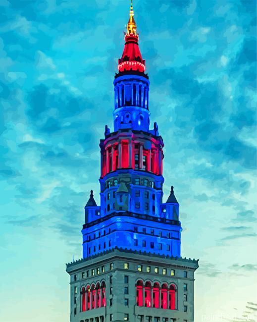 The Terminal Tower Residences Cleveland Painting By Numbers Kits