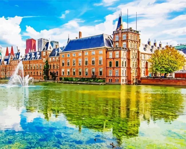 Hague Netherlands River Painting By Numbers Kits