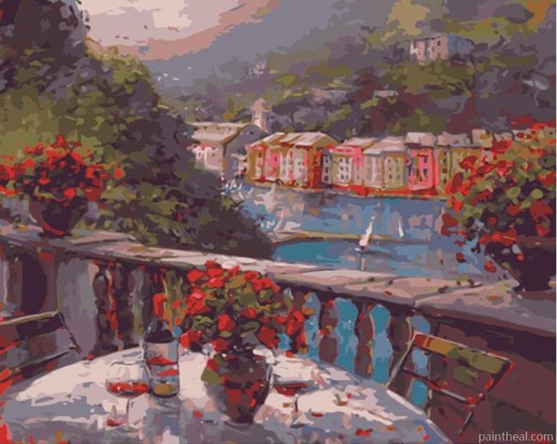 Balcony in Florence Painting By Numbers Kits