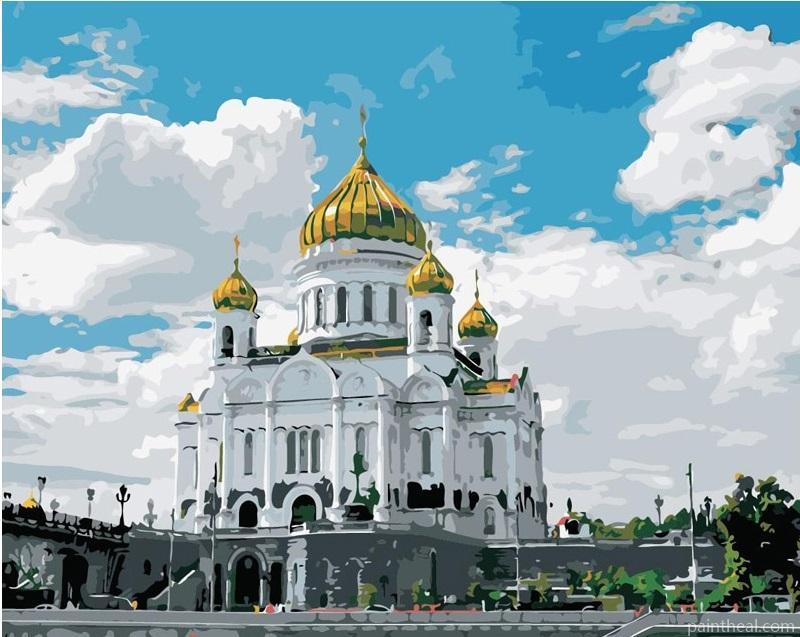 Cathedral Of Christ The Saviour In Moscow Painting By Numbers Kits