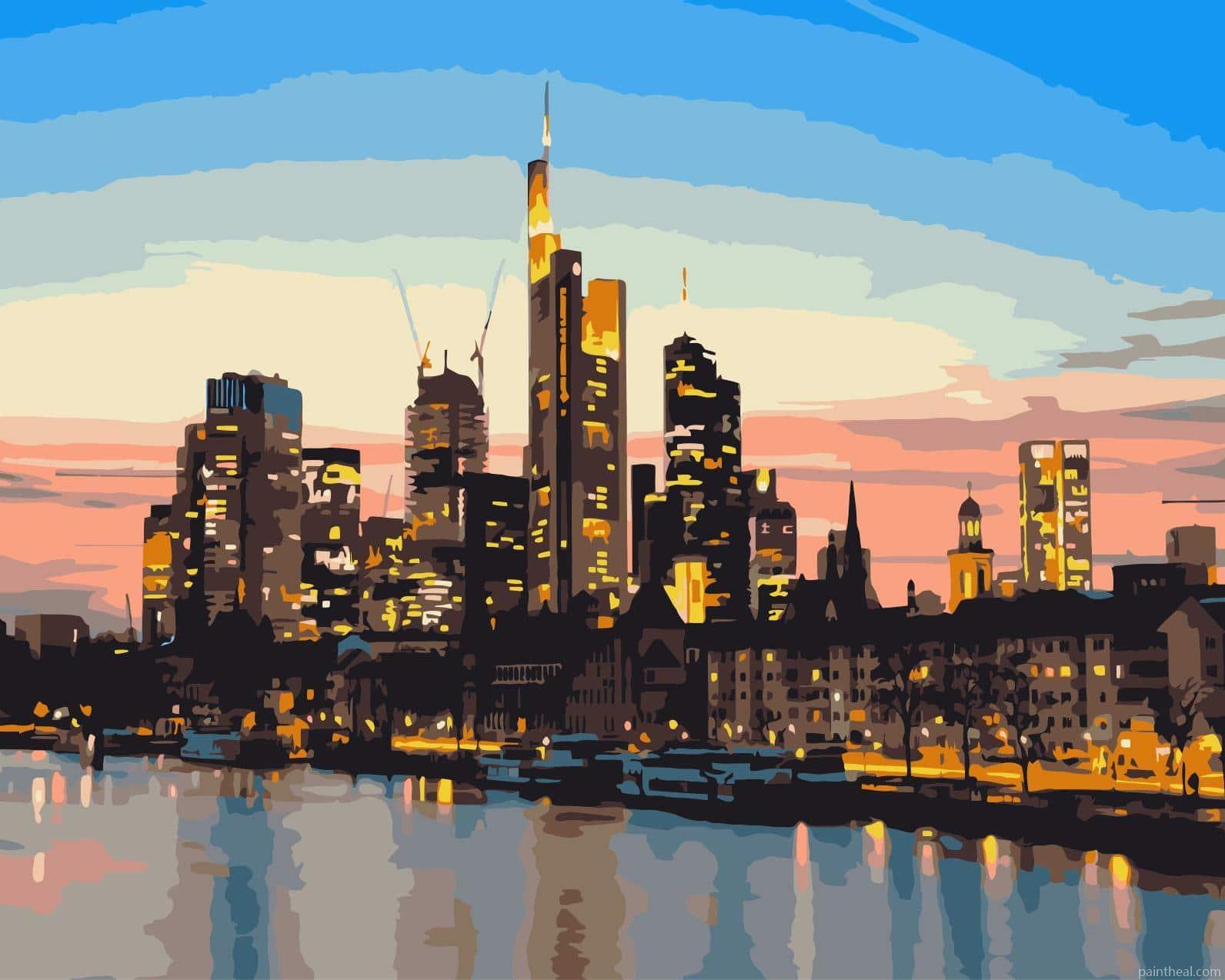 Germany Frankfurt City Painting By Numbers Kits