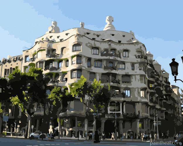 Casa Mila Barcelona Painting By Numbers Kits