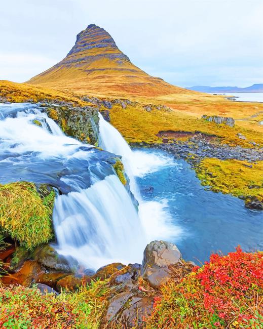 2024 Kirkjufell Mountain Iceland Paint By Number