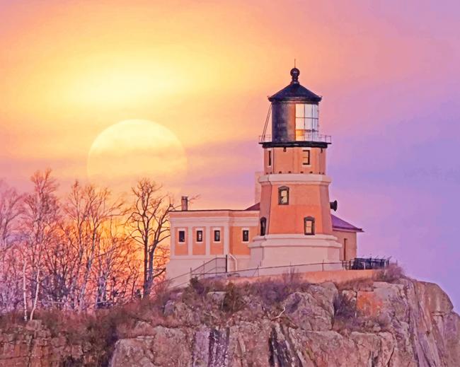 Split Rock Lighthouse State Park Paint By Number