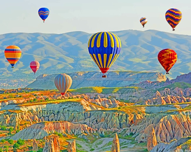 Cappadocia Hot Air Balloons Painting by Numbers kits