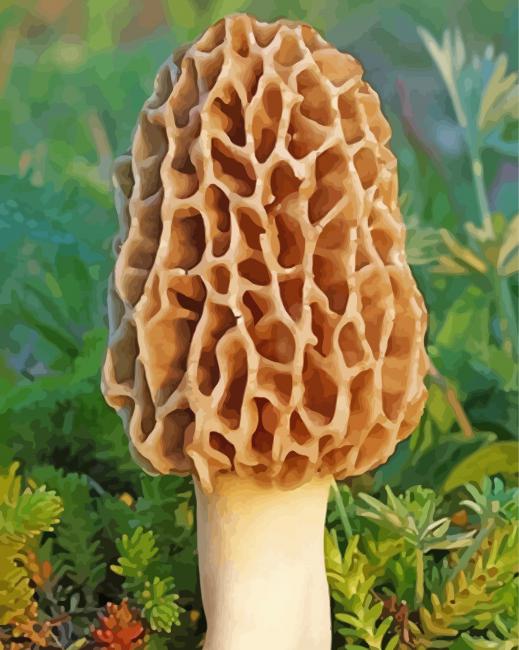 Morel Mushroom Painting By Numbers Kits