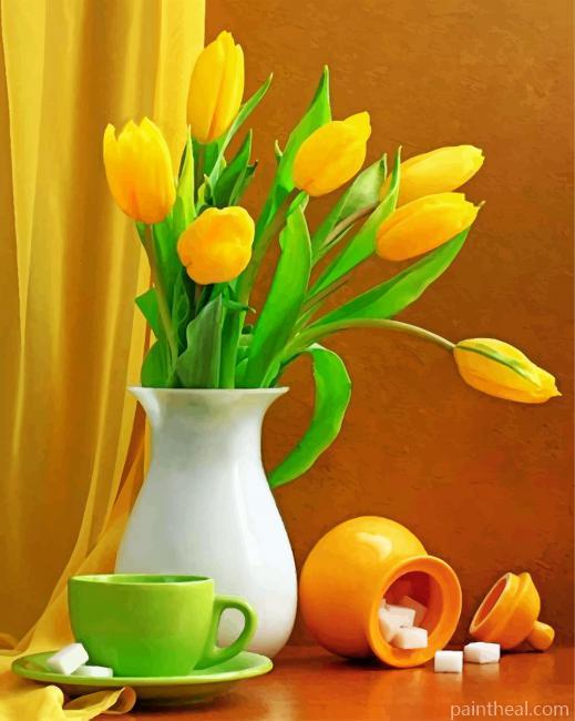 Yellow Tulips Painting By Numbers Kits