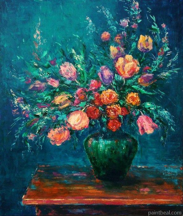 Brilliant Tulips Vase Flowers Painting By Numbers Kits