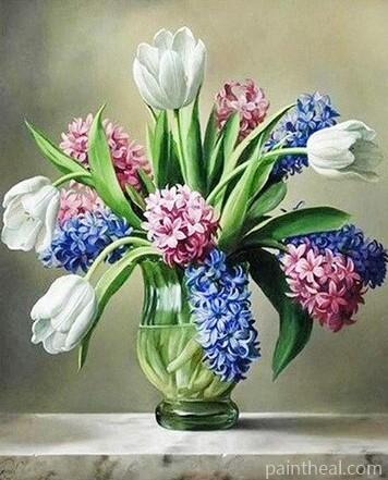 Hyacinth Flower Flowers Painting By Numbers Kits