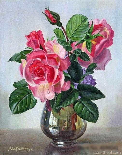 Lady Sylvia Roses Flowers Painting By Numbers Kits