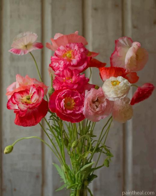 Poppies Bouquet NEW Painting By Numbers Kits