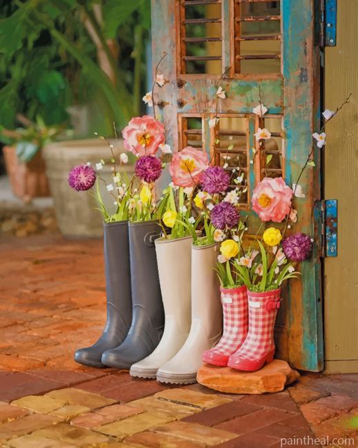 Aesthetic Flowers Arrangement NEW Painting By Numbers Kits