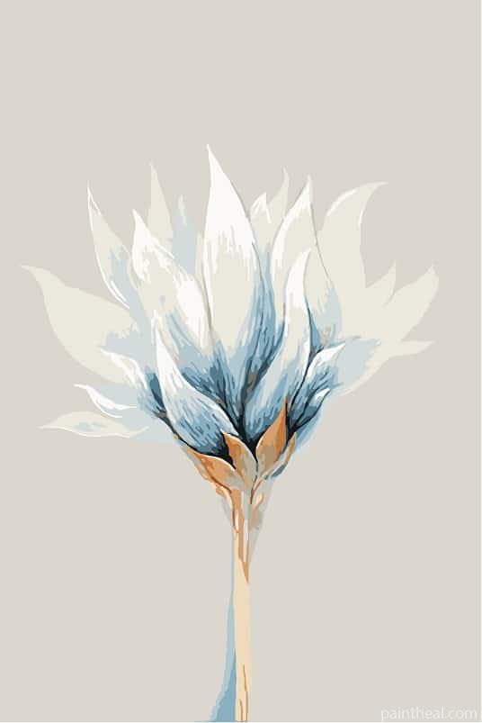 Artificial Flower Flowers Painting By Numbers Kits
