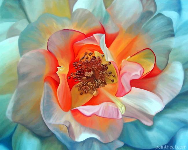 Peony Flower Art Painting By Numbers Kits