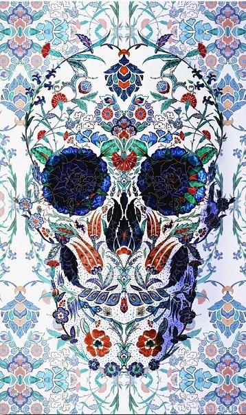 Skull With Mandala Of Flowers Flowers Painting By Numbers Kits