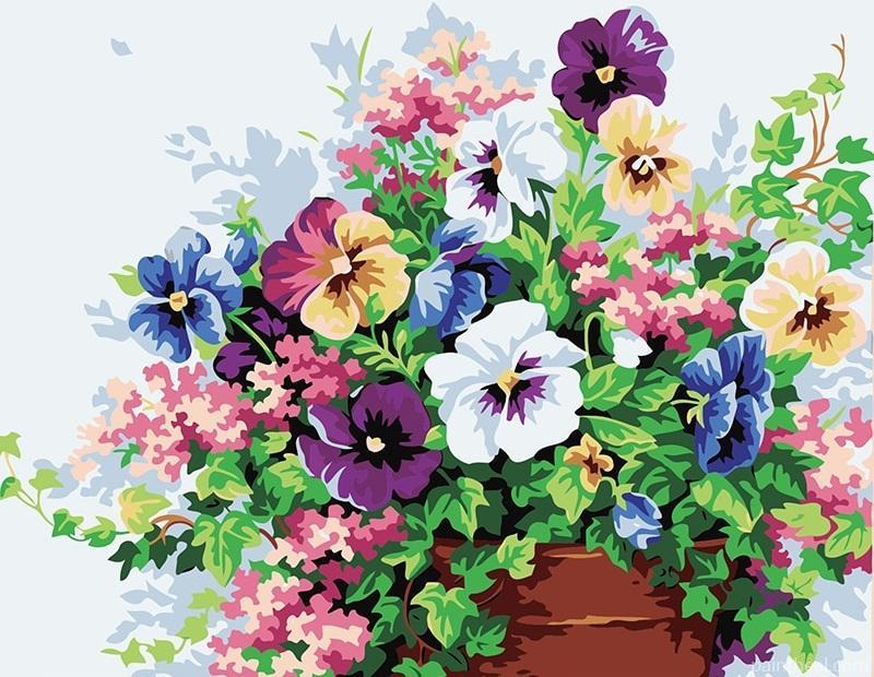 Butterfly Flower Artwork Flowers Painting By Numbers Kits