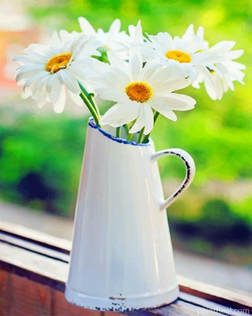 White Flowers NEW Painting By Numbers Kits