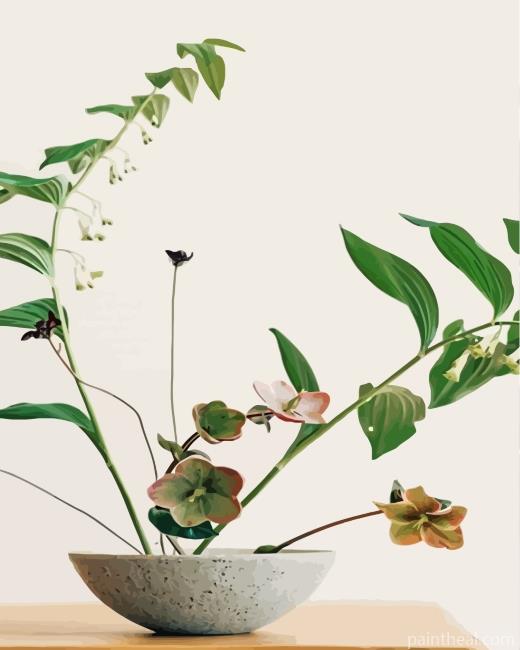Cool Japanese Ikebana Painting By Numbers Kits