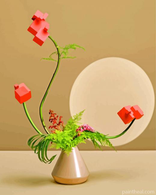 Ikebana Still Life Painting By Numbers Kits