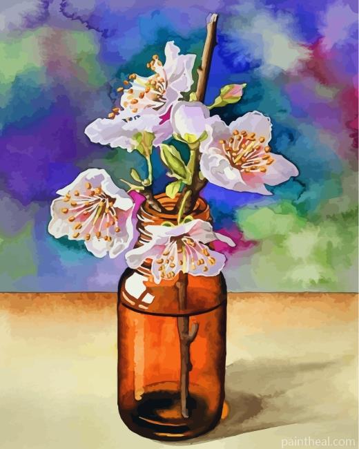 Cherry Blossoms In Glass Painting By Numbers Kits