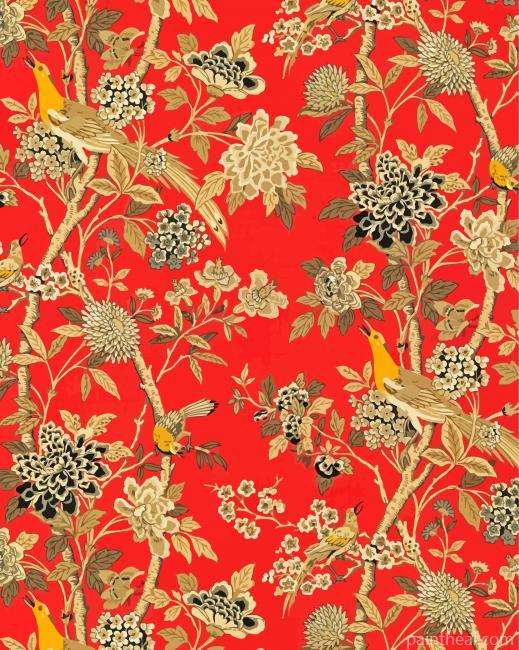 Hydrangea Bird Painting By Numbers Kits