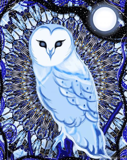 The Mystic Blue Owl Painting By Numbers Kits