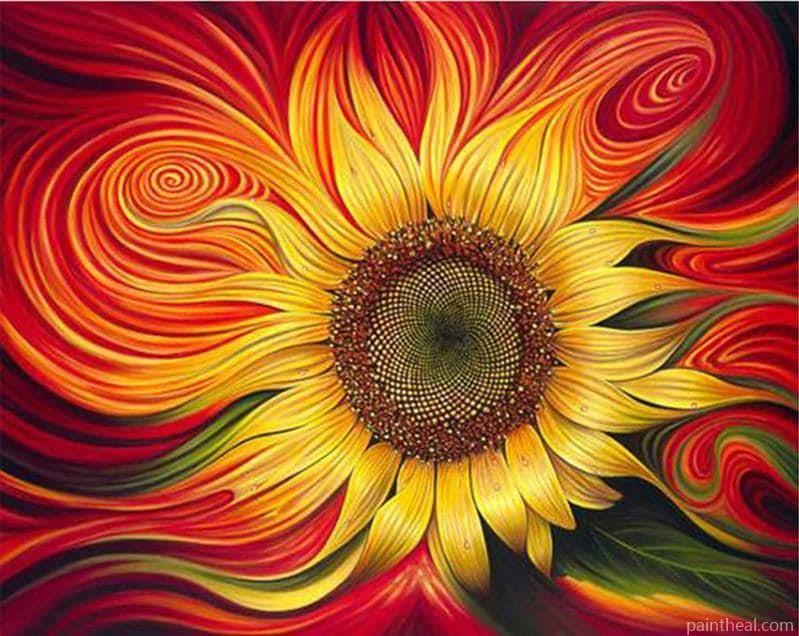 Gorgeous Sunflower Flowers Painting By Numbers Kits