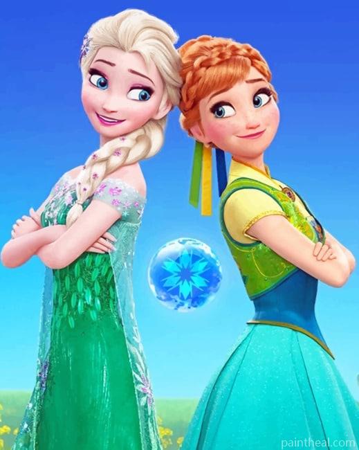 Frozen Princesses Painting By Numbers Kits