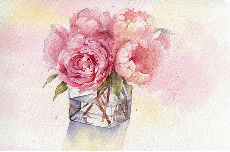 Roses in Cup Flowers Painting By Numbers Kits