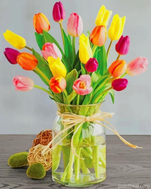 Tulips Bouquet NEW Painting By Numbers Kits