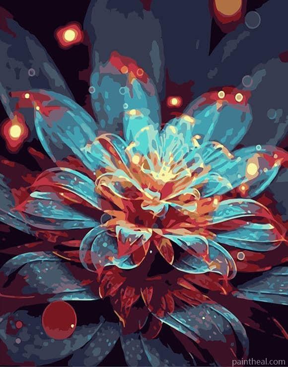 Flowers Cactus Plants Painting By Numbers Kits