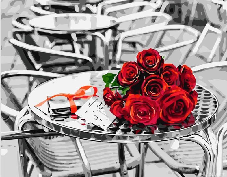 Street Bouquet Flowers Painting By Numbers Kits