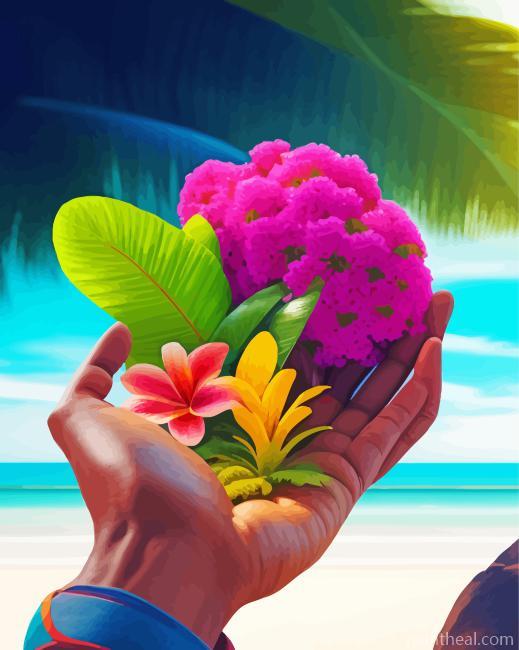 Hawaii Flowers Painting By Numbers Kits