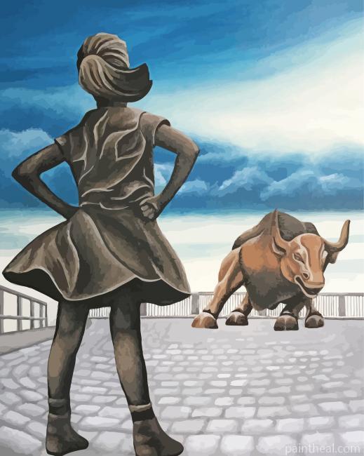 Aesthetic Fearless Girl Painting By Numbers Kits