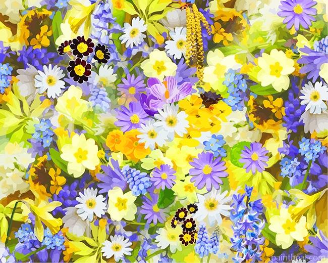 Spring Flowers NEW Painting By Numbers Kits
