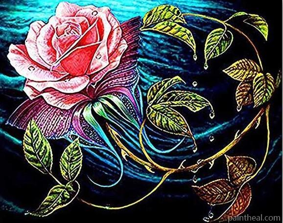 Papalotl Rosalis Flowers Painting By Numbers Kits